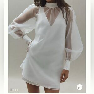 Mare Mare Organza Overlay Dress - Long Sleeved